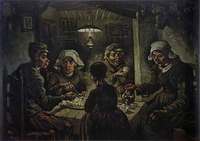 フィンセント・ファン・ゴッホ『ジャガイモを食べる人々』（1885）ゴッホ美術館
