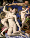 アーニョロ・ブロンズィーノ『愛の勝利の寓意』1545　ロンドン、ナショナル・ギャラリー