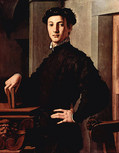 アーニョロ・ブロンズィーノ『本を持つ若者の肖像』1530－40頃　メトロポリタン美術館