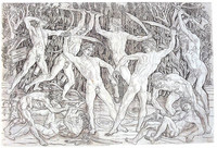 アントニオ・デル・ポッライオーロ 『裸の男たちの戦い』版画