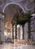 ジャン・ロレンツォ・ベルニーニ『サン・ピエトロ大聖堂の天蓋、バチカン市国』
