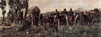 ジョヴァンニ・ファットーリ『クストーツァにおけるアメデオ・フェリート王子』1870年