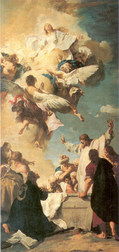 ジョヴァンニ・バッティスタ・ピアッツェッタ『聖母の被昇天』 1735 ルーブル美術館