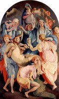ヤコポ・ダ・ポントルモ『十字架降架』1526－28頃　サンタ・フェリチタ聖堂（フィレンツェ）