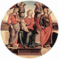 ペルジーノ『玉座の聖母子と2聖人、2天使』1492年頃、ルーヴル美術館収蔵