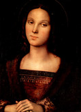 ペルジーノ『マグダラのマリア』1496－1500頃、ピッティ美術館収蔵