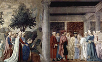 ピエロ・デラ・フランチェスカ『聖十字架伝説』（1452-58年頃、アレッツォの聖フランチェスコ聖堂）