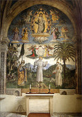 ピントゥリッキオ『サンタ・マリア・イン・アラチェーリ教会ファリーニ礼拝堂の聖ベルナルディーノのフレスコ画』