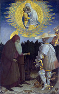 ピサネロ『聖母子と聖アントニウス、聖ゲオルギウス』