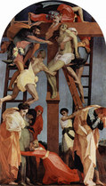 ロッソ・フィオレンティーノ『十字架降架』1521　ヴォルテラ美術館
