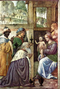 ベルナルディーノ・ルイーニ『聖マギの崇拝』1520年-1525年、 ルーヴル美術館