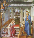 フィリッポ・リッピ『受胎告知』1440年代、アルテ・ピナコテーク
