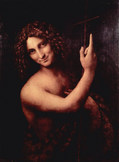 レオナルド・ダ・ヴィンチ『洗礼者ヨハネ』1513-16、ルーヴル美術館蔵