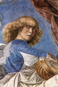 メロッツォ・ダ・フォルリ『サンティ・アポストリ教会の天使像の1つ』 サンピエトロ大聖堂聖具室蔵