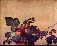 ミケランジェロ・メリージ・ダ・カラヴァッジオ『果物籠』1596年 - 1597年 アンブロジアーナ絵画館（ミラノ）