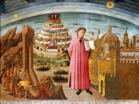 ミケリーノ《ダンテ、『神曲』の詩人》フィレンツェ、サンタ・マリア・デル・フィオーレ大聖堂