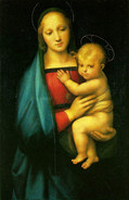 ラファエロ・サンティ『大公の聖母』1504年、ピッティ美術館所蔵