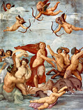 ラファエロ・サンティ『ガラテイアの勝利』1512年、ファルネジーナ荘