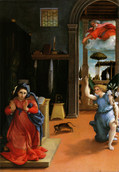 ロレンツォ・ロット『受胎告知』1528年　レカナーティ市立絵画美術館収蔵